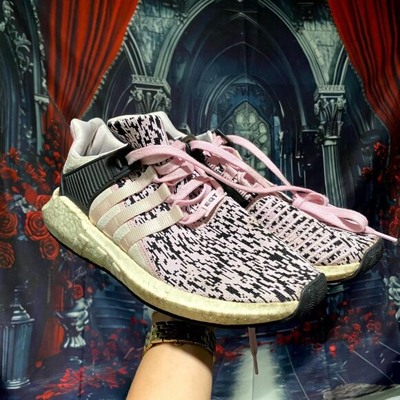 Adidas EQT Support 93/17 BZ0583 Men's 12 Pink Glitch Camo Athletic Sneaker Shoes - Picture 1 of 6